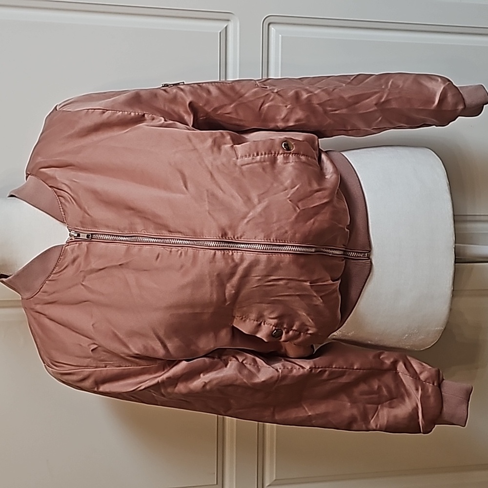 Satin bomber jacket